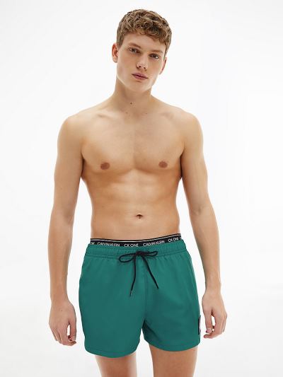 Calvin Klein Fürdőruha HU796207 | Calvin Klein CK One Short Double Waistband Férfi Úszónadrág Türkiz
